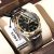 POEDAGAR Best Luxury Business Men’s Wristwatch | Waterproof, Luminous, Date Week Quartz Clock with Leather Band