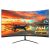 Inch Curved Monitors Gamer LCD PC 75hz Computer 1080p Displays Compatible For Desktop Laptops VGA