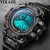 Cool Luminous Men’s Sports Watch: Multifunction Military Wristwatch with LED Digital Display – Perfect for Men and Kids