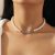 Luxury Designer Pearl Necklace with Crystal Planet Pendant Chain – Elegant Jewelry for Mother’s Day or Birthday Gift (Model J230601)