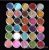 Set of 30 Mixed Color Pigment Glitter Eyeshadows – Shimmering Mineral Spangle Makeup Cosmetics for Sparkling Eyes in 2024